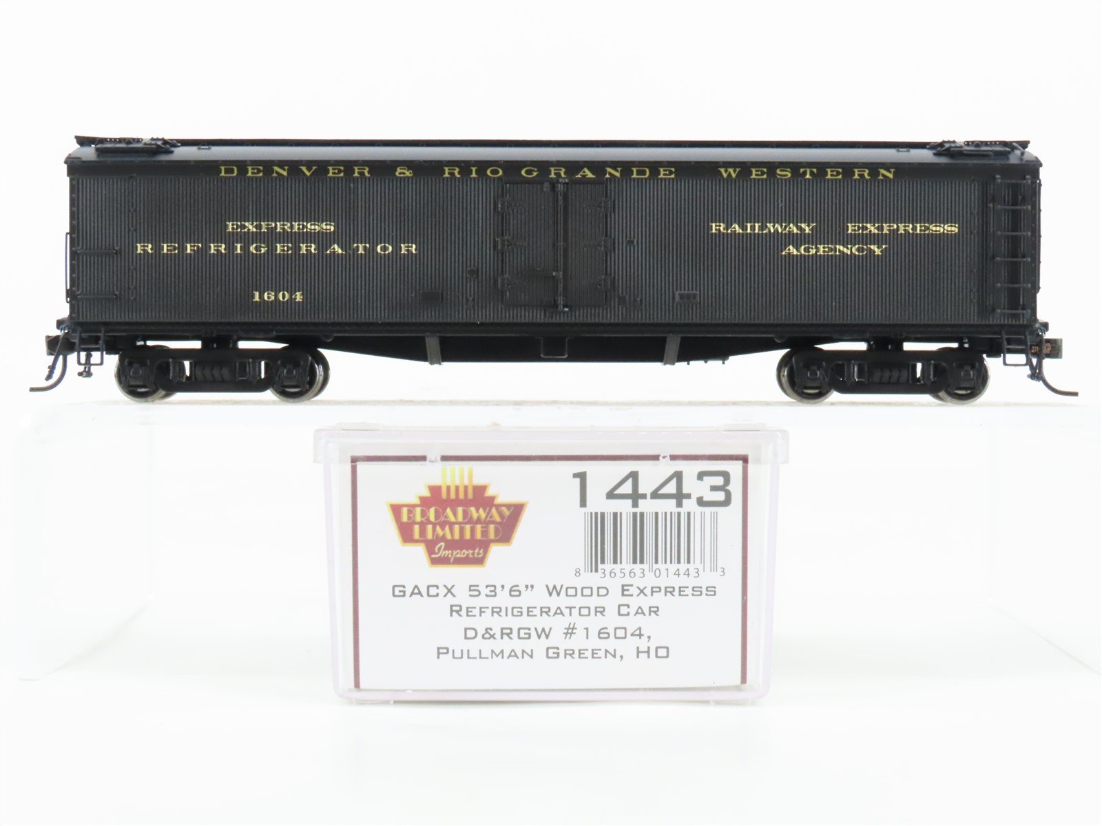 HO Broadway Limited Imports 1443 D&RGW Rio Grande 53' 6
