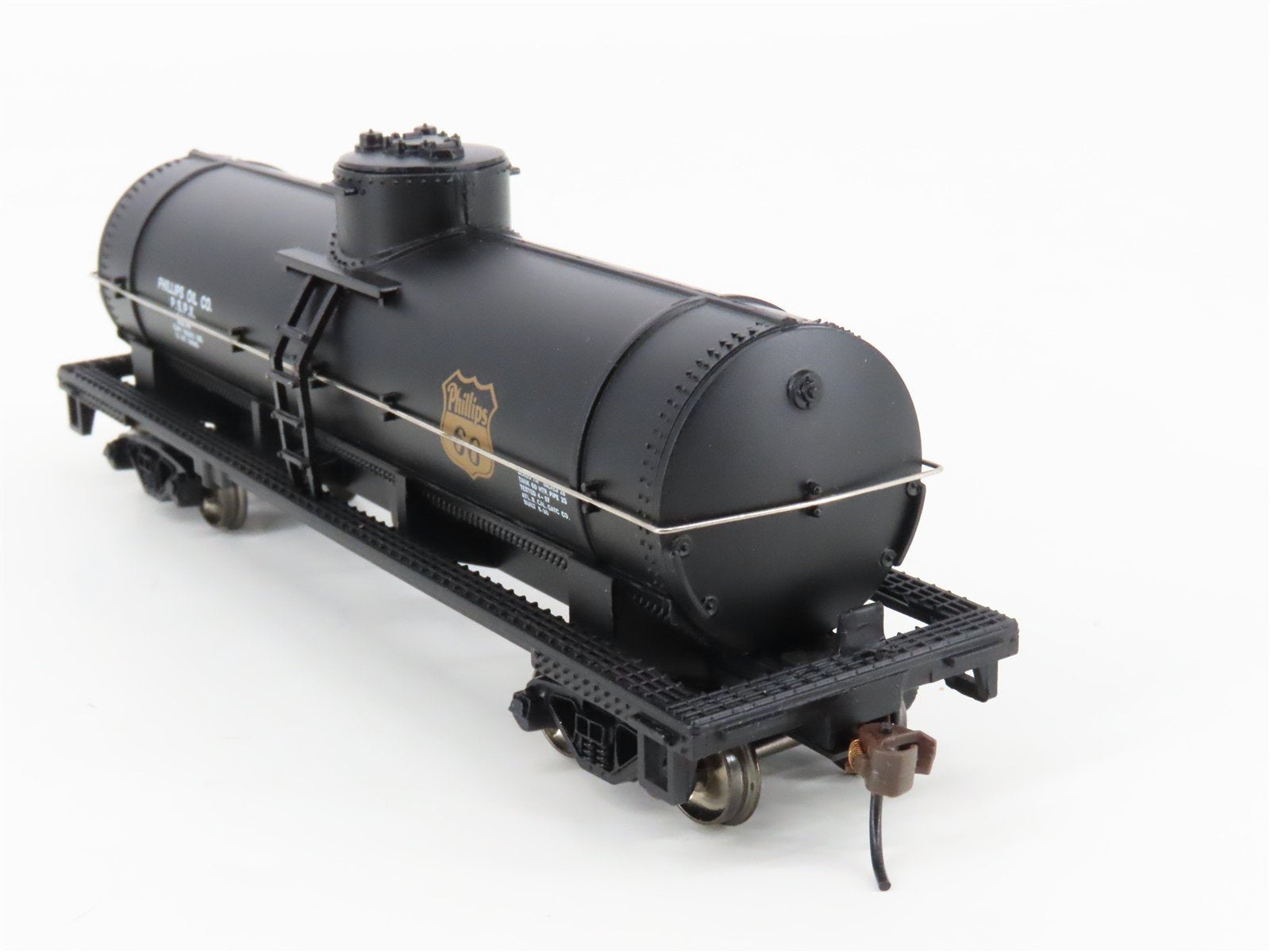 HO Bachmann Silver Series 17840 PSPX Phillips 66 40' Single Dome Tank Car #9214
