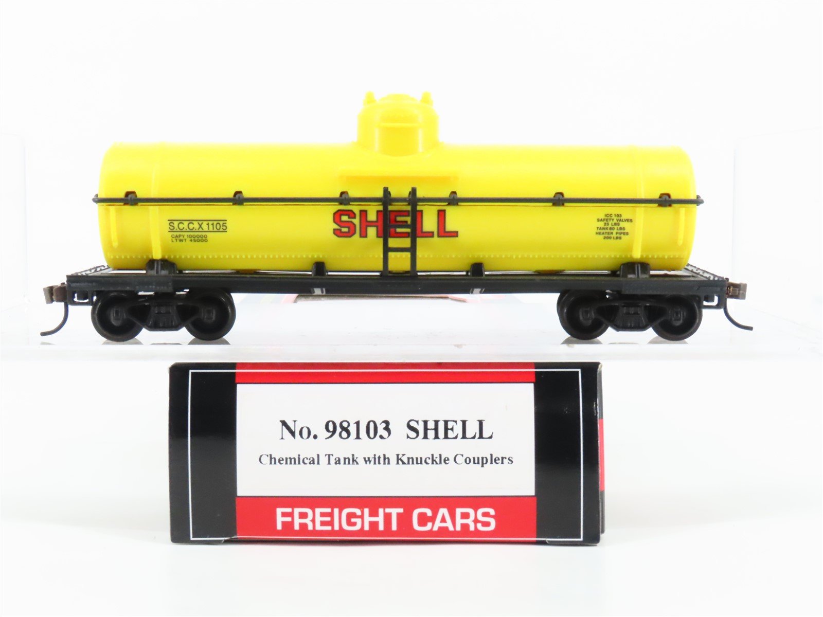 HO Scale Model Power 98103 SCCX Shell Chemical Tank Car #1105