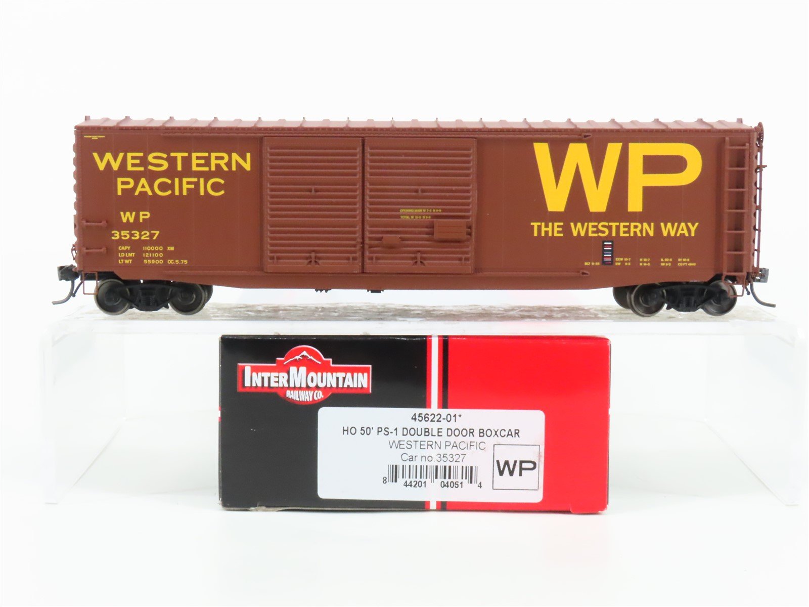 HO InterMountain 45622-01* WP Western Pacific 50' Double Door Box Car 35327