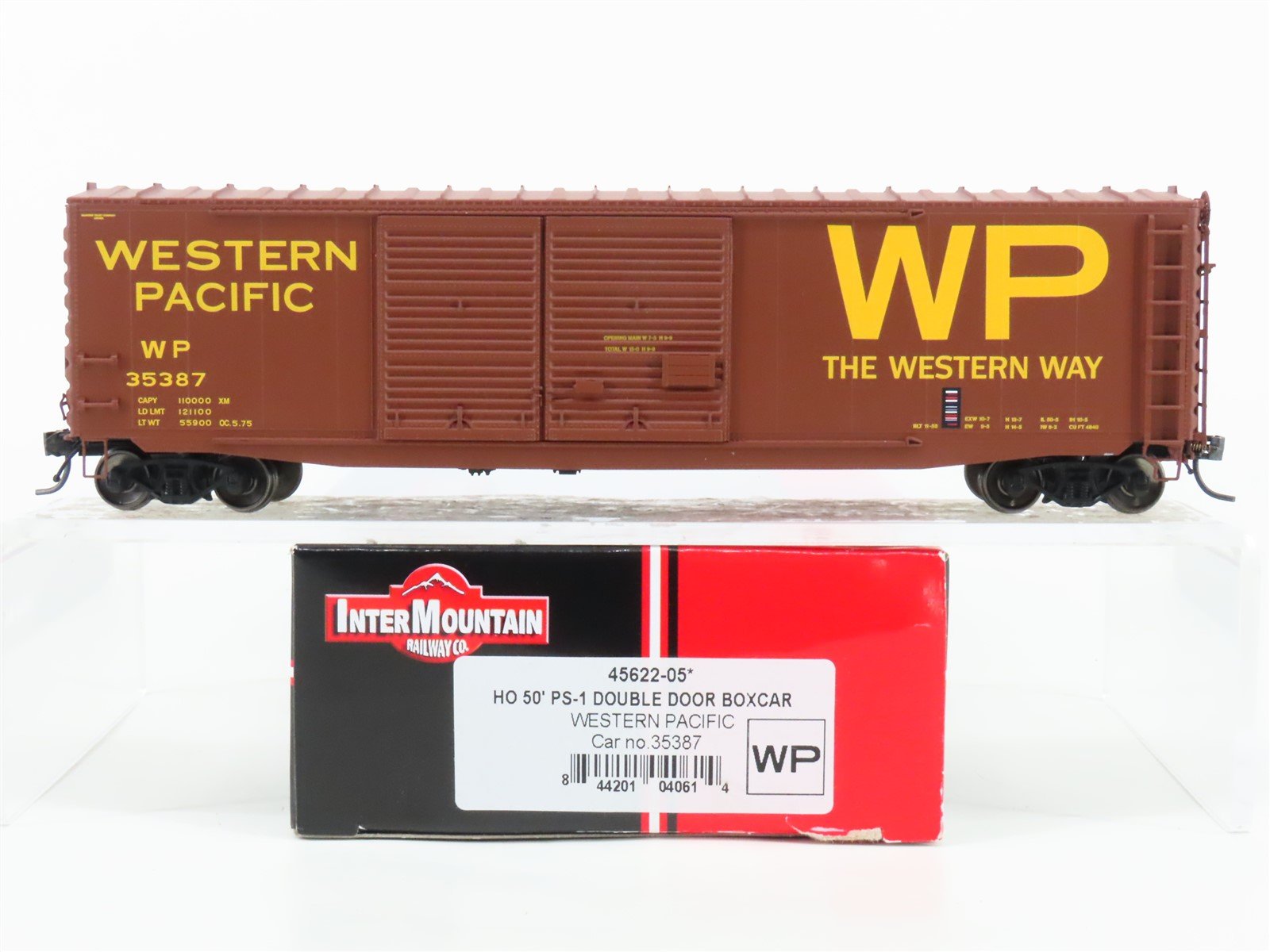 HO Scale InterMountain 45622-05* WP Western Pacific Railroad 50' Box Car #35387
