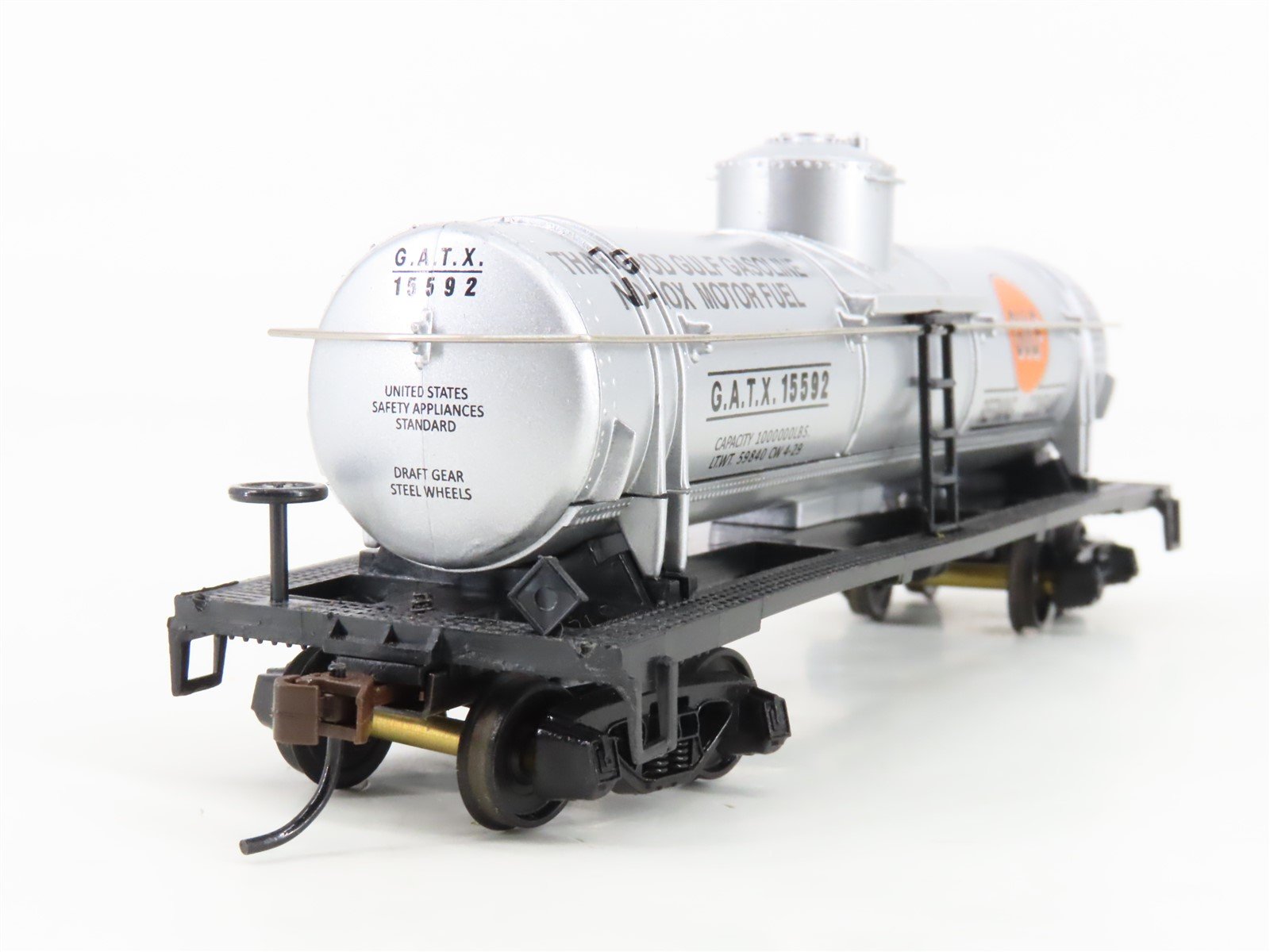 HO Scale Mantua 732593 GATX Gulf 40' Single Dome Tank Car #15592