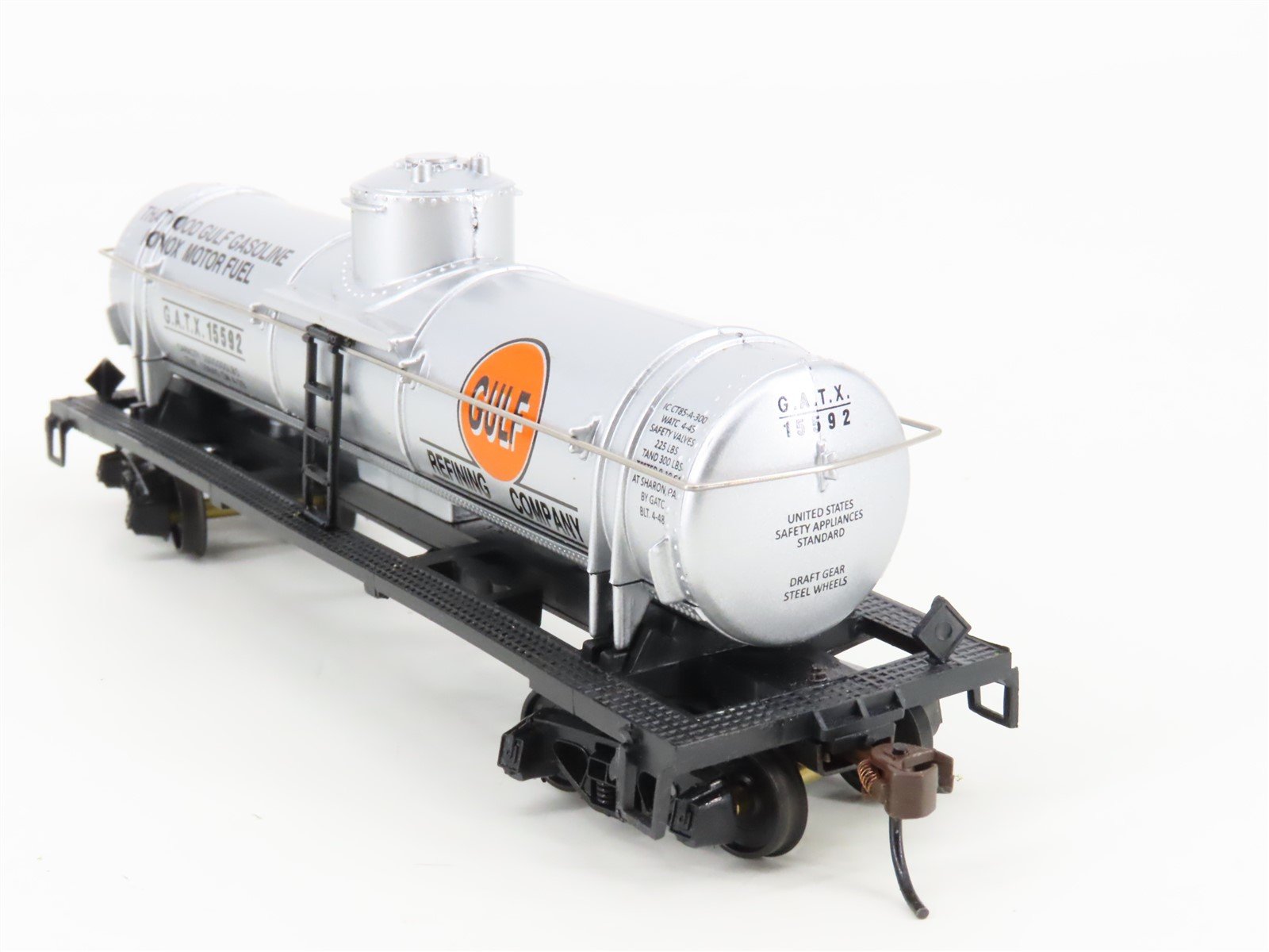HO Scale Mantua 732593 GATX Gulf 40' Single Dome Tank Car #15592