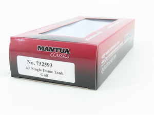 HO Scale Mantua 732593 GATX Gulf 40' Single Dome Tank Car #15592