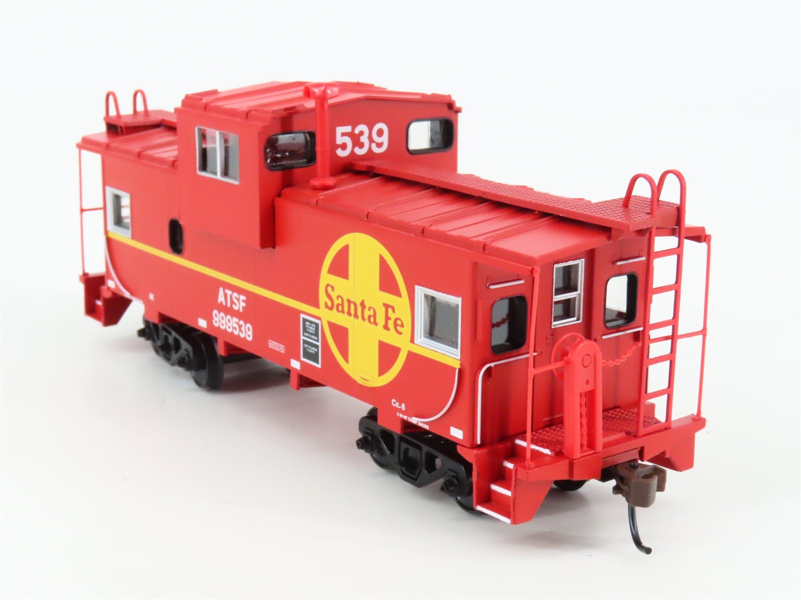 HO Scale Athearn 7500 ATSF Santa Fe Railroad Wide Vision Caboose #999539