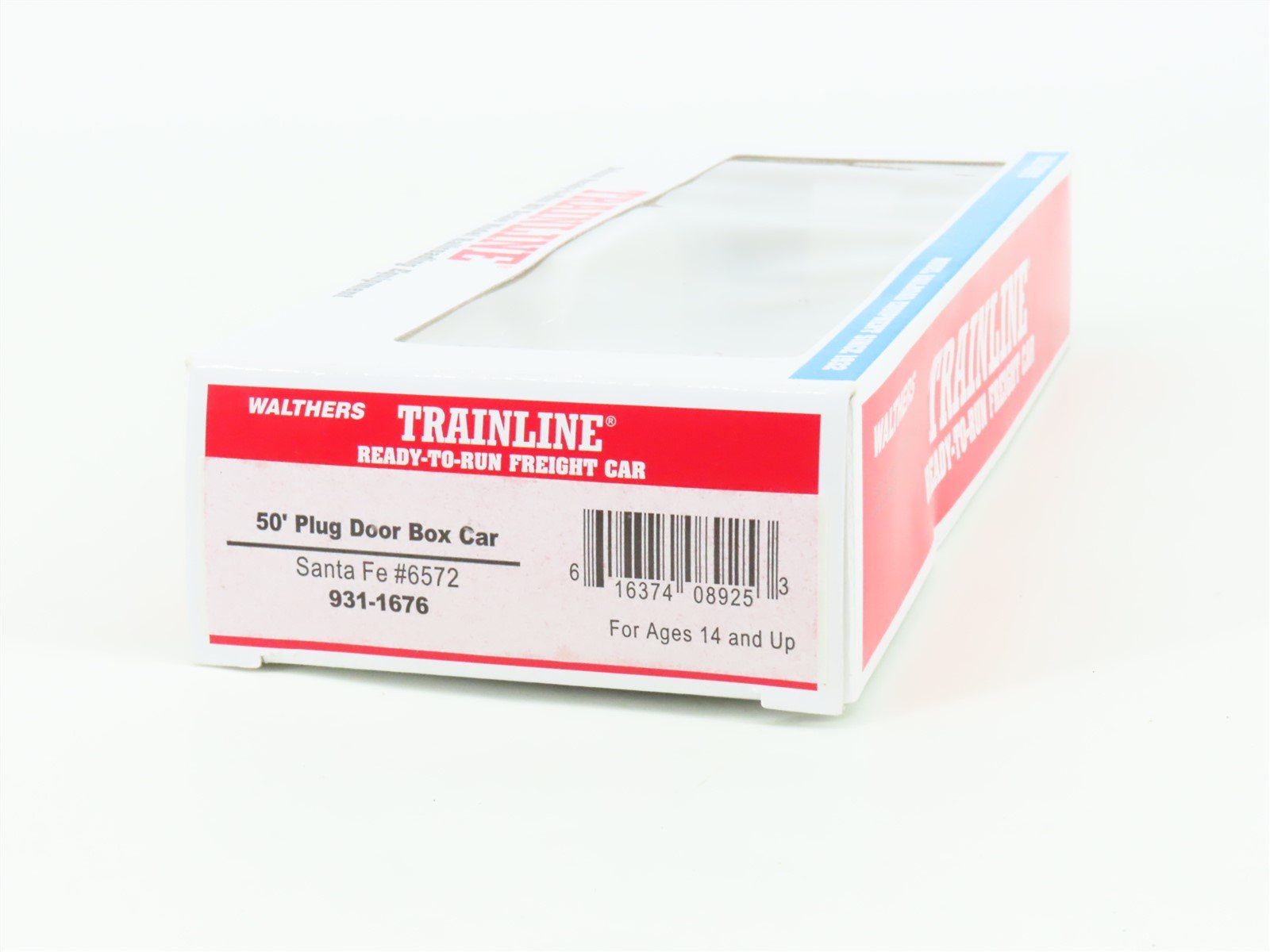 HO Scale Walthers Trainline 931-1676 SFRB Santa Fe 50' Plug Door Box Car #6572