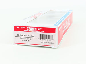 HO Scale Walthers Trainline 931-1676 SFRB Santa Fe 50' Plug Door Box Car #6572