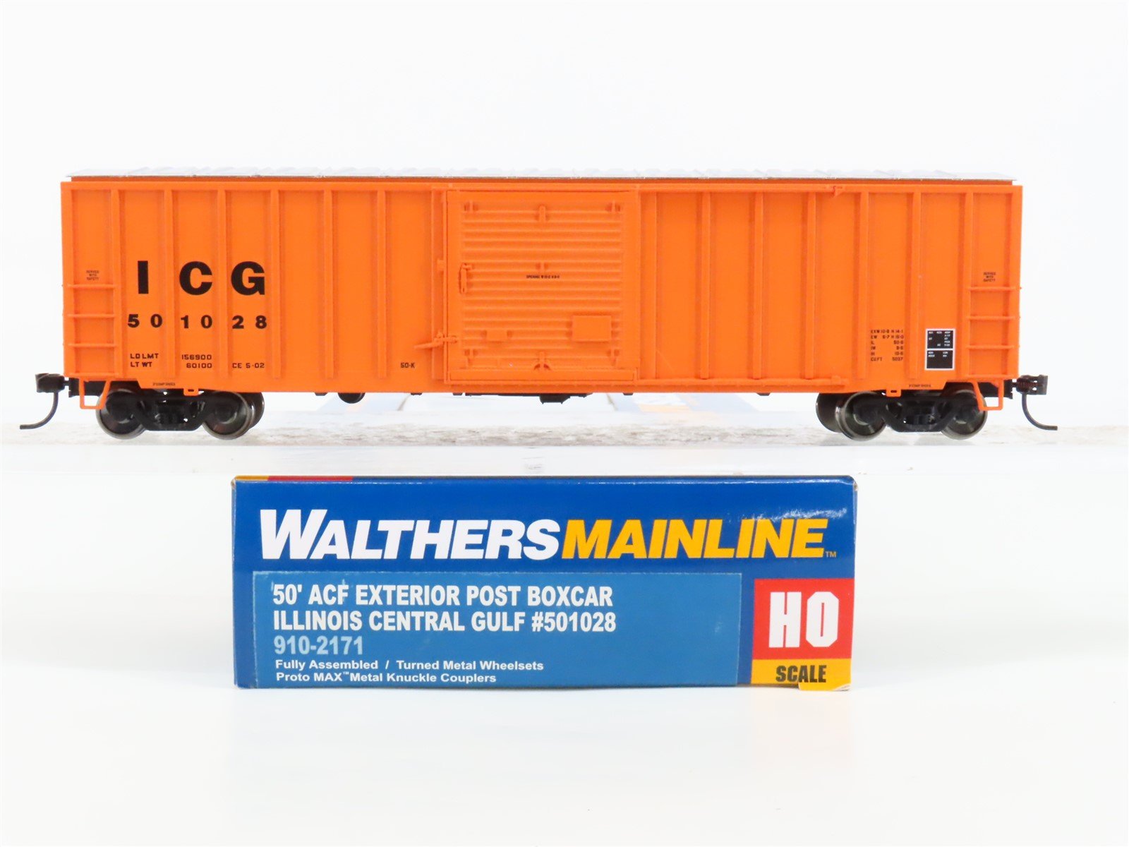 HO Walthers Mainline 910-2171 ICG Illinois Central Gulf 50' Box Car #501028