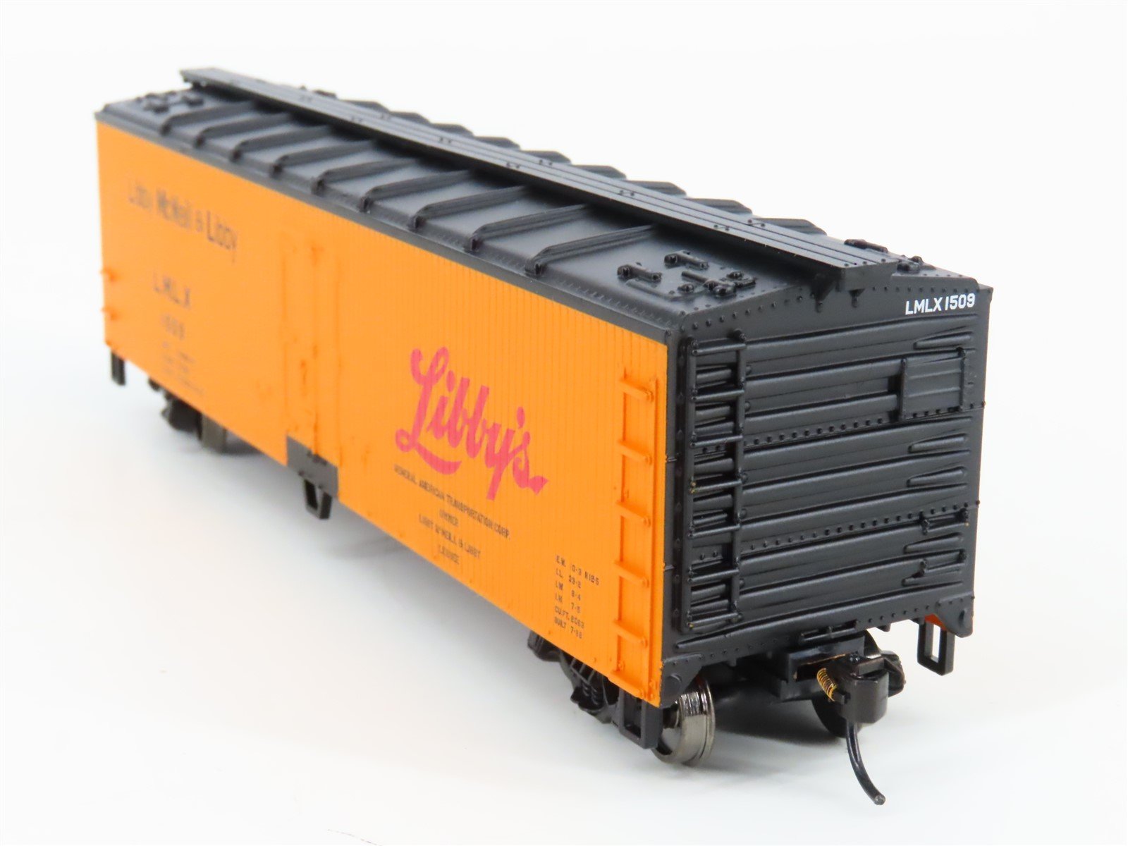HO Scale Walthers 932-60153 LMLX Libby McNeill & Libby 40' Reefer #1509
