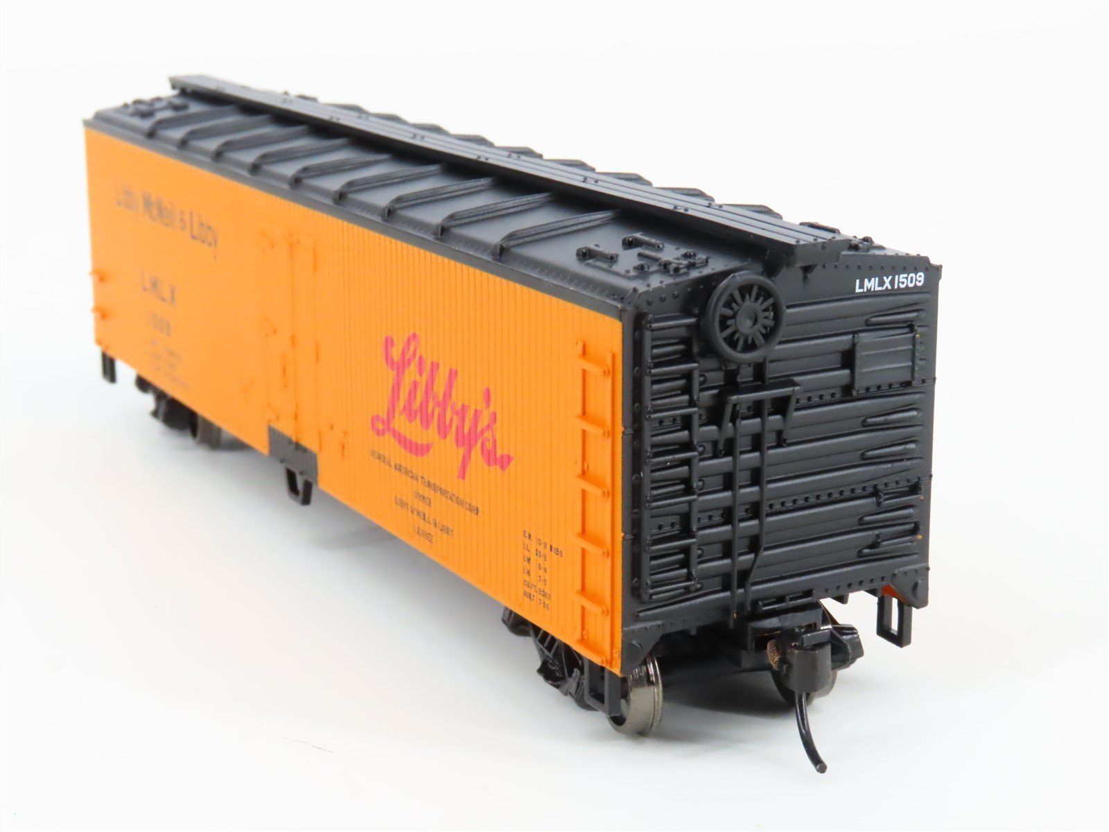 HO Scale Walthers 932-60153 LMLX Libby McNeill & Libby 40' Reefer #1509