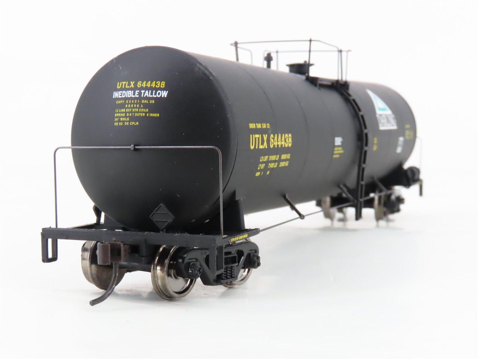 HO Scale Walthers Gold Line 932-7272 UTLX Darling Funnel Flow Tank Car #644438