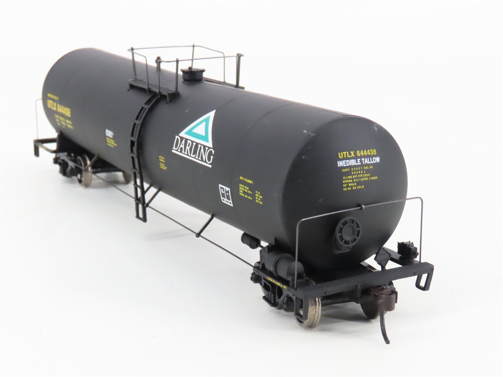 HO Scale Walthers Gold Line 932-7272 UTLX Darling Funnel Flow Tank Car #644438
