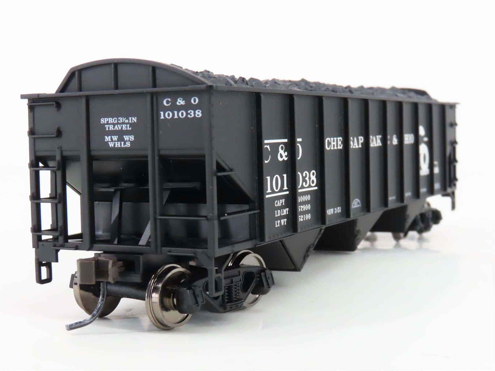 HO Scale Atlas Trainman C&O Chesapeake & Ohio Railroad 3-Bay Open Hopper #101038