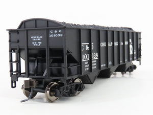 HO Scale Atlas Trainman C&O Chesapeake & Ohio Railroad 3-Bay Open Hopper #101038