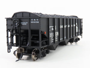 HO Scale Atlas Trainman C&O Chesapeake & Ohio Railroad 3-Bay Open Hopper #101038