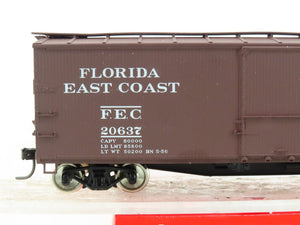 HO Scale Accurail Accuready 94627 FEC Florida East Coast Wood 40' Box Car #20637