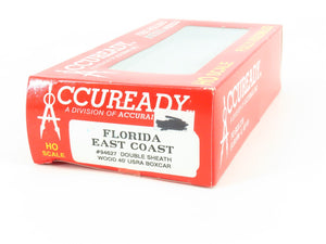 HO Scale Accurail Accuready 94627 FEC Florida East Coast Wood 40' Box Car #20637