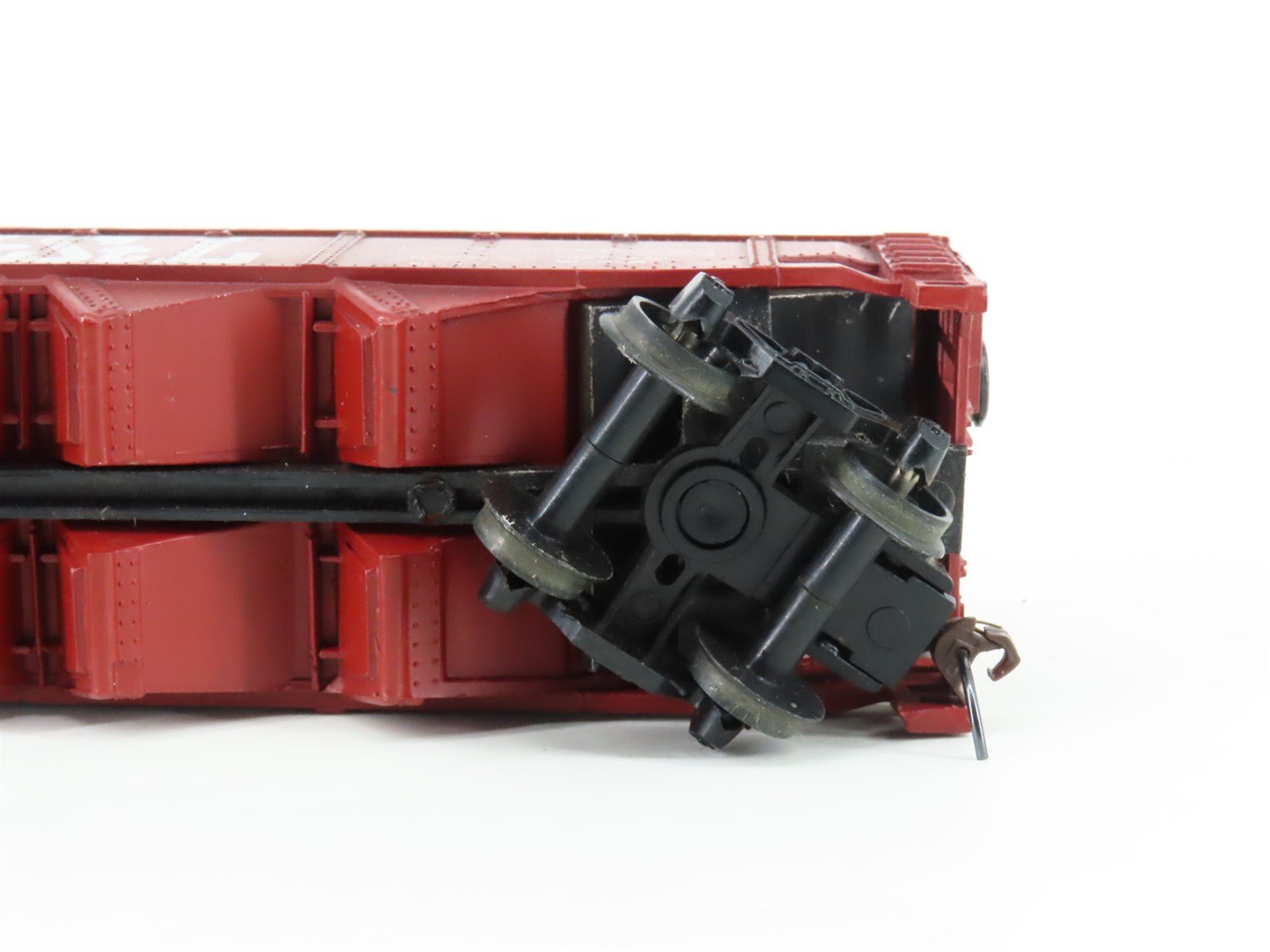 HO Scale AHM M&StL Minneapolis & St Louis 4-Bay Hopper #541002 -Custom Weathered
