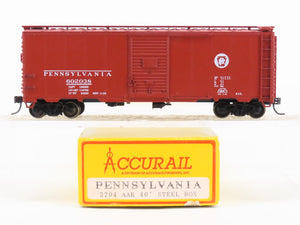 HO Scale Accurail 3204 PRR Pennsylvania 40' Steel Box Car #602038 - BUILT