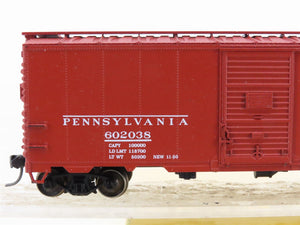 HO Scale Accurail 3204 PRR Pennsylvania 40' Steel Box Car #602038 - BUILT