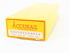 HO Scale Accurail 3204 PRR Pennsylvania 40' Steel Box Car #602038 - BUILT