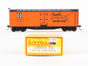 HO Scale Accurail 4814 SFRD Santa Fe Railroad 40' Wood Reefer #35264 - BUILT