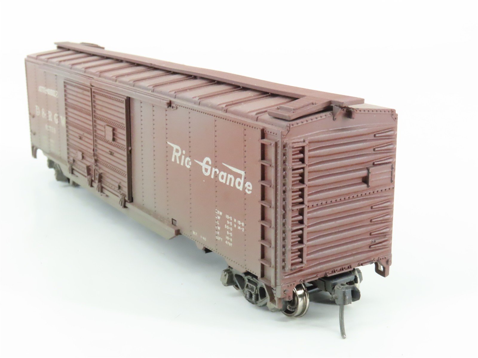 HO Scale Athearn DRGW Rio Grande 50' Boxcar #61720 Weathered