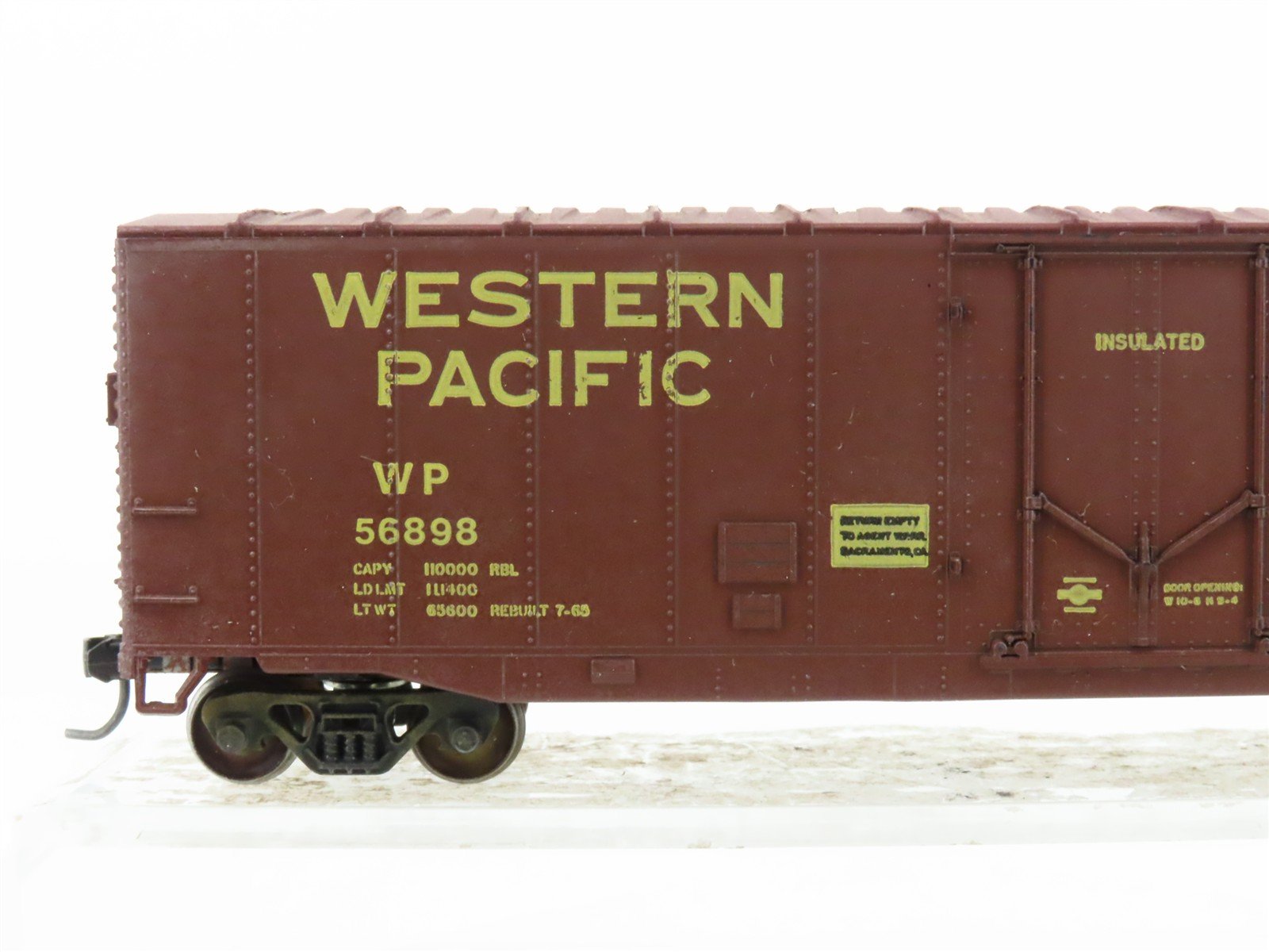 HO Scale Athearn WP Western Pacific 50' Boxcar #56898