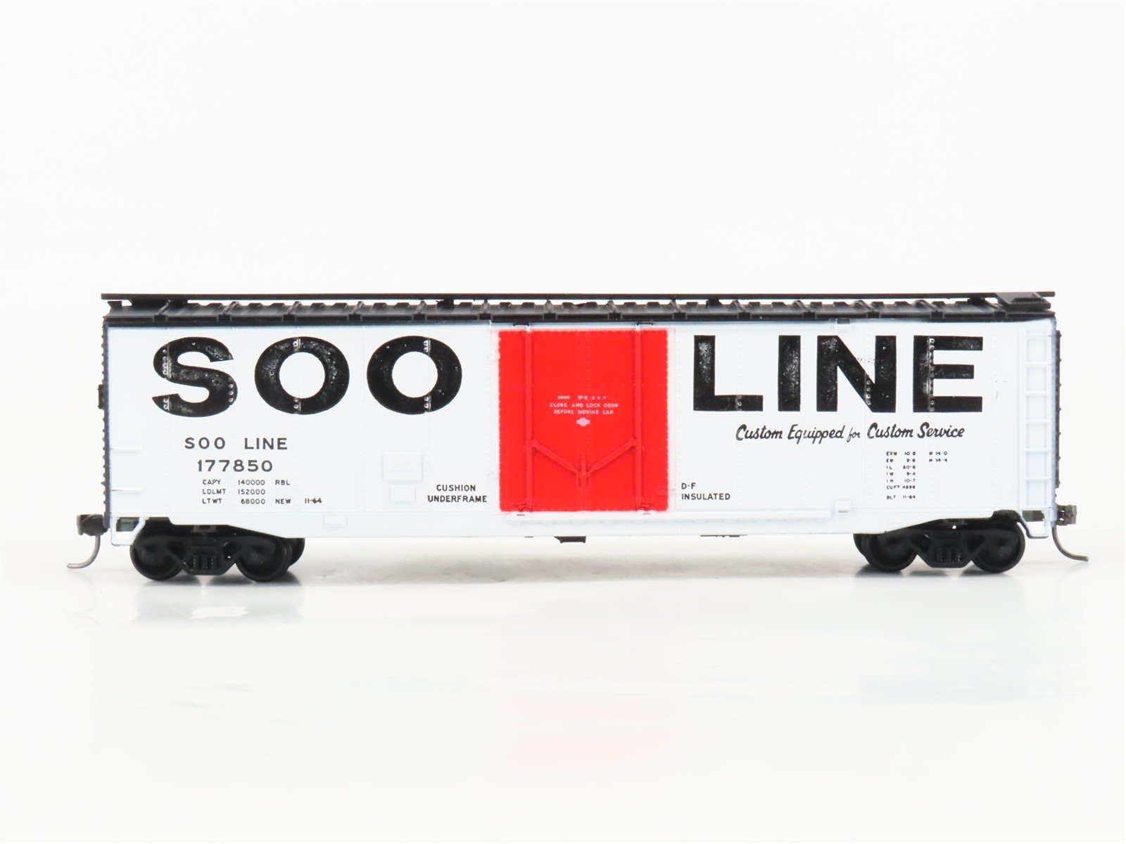 HO Scale Athearn SOO Line 50' Boxcar #177850