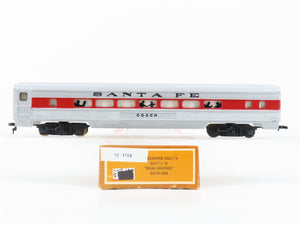 HO Scale Tyco 521D:500 ATSF Santa Fe Coach Passenger Car w/Lights