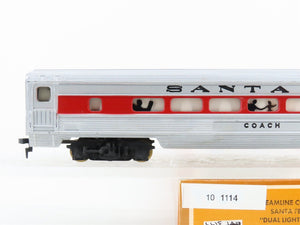 HO Scale Tyco 521D:500 ATSF Santa Fe Coach Passenger Car w/Lights