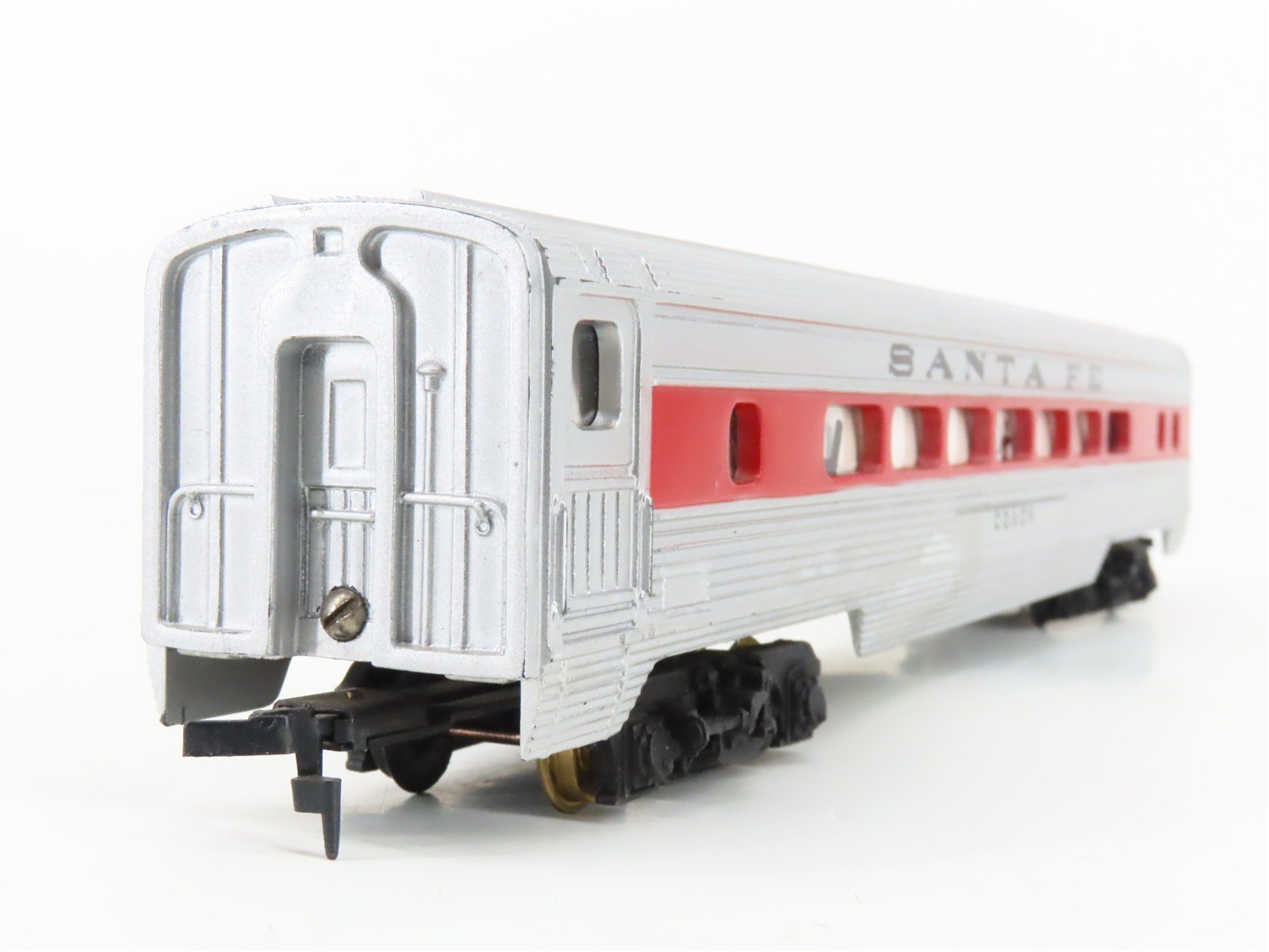 HO Scale Tyco 521D:500 ATSF Santa Fe Coach Passenger Car w/Lights