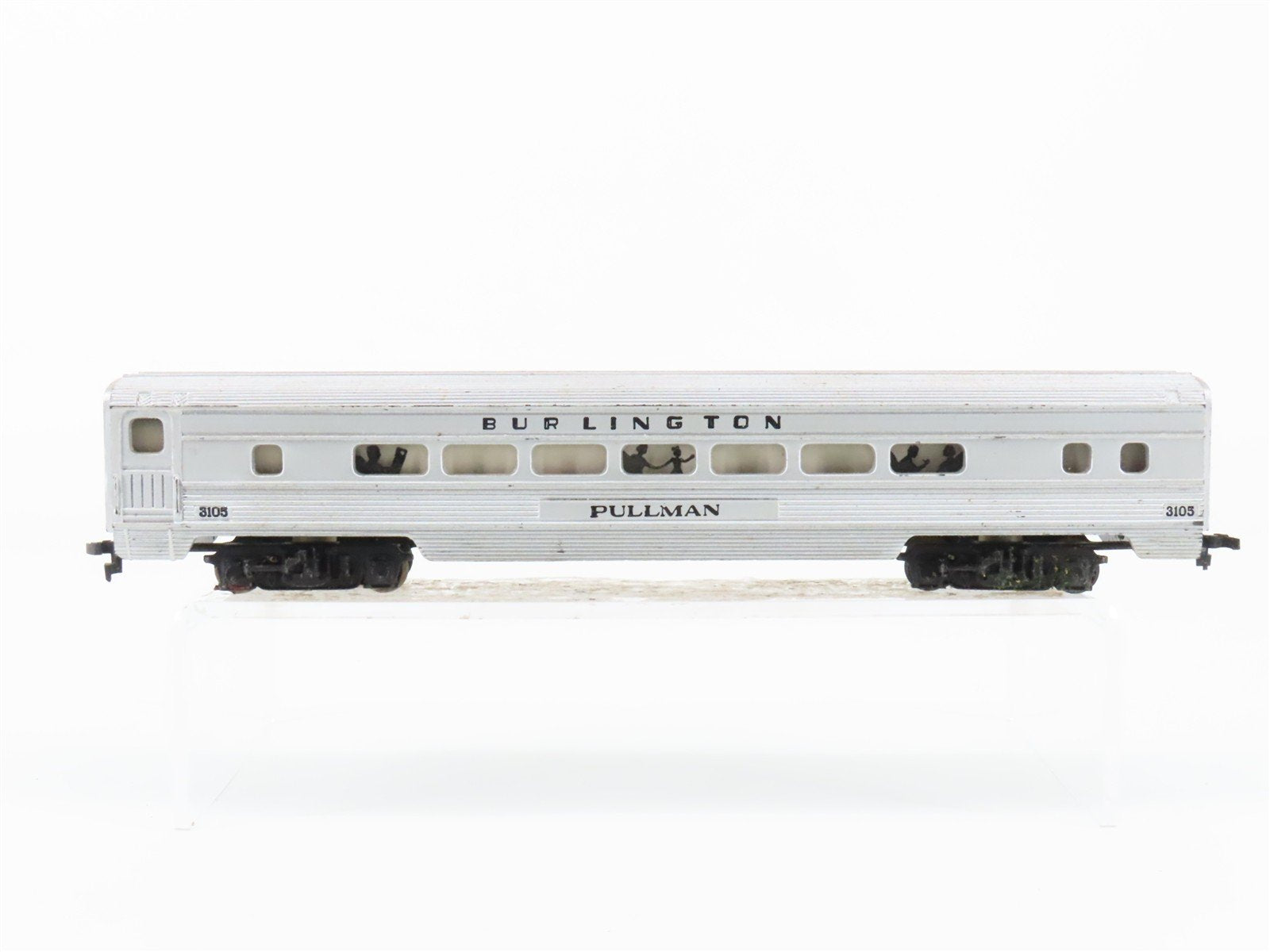 HO Scale Tyco CBQ Burlington Pullman Coach Passenger Car #3105