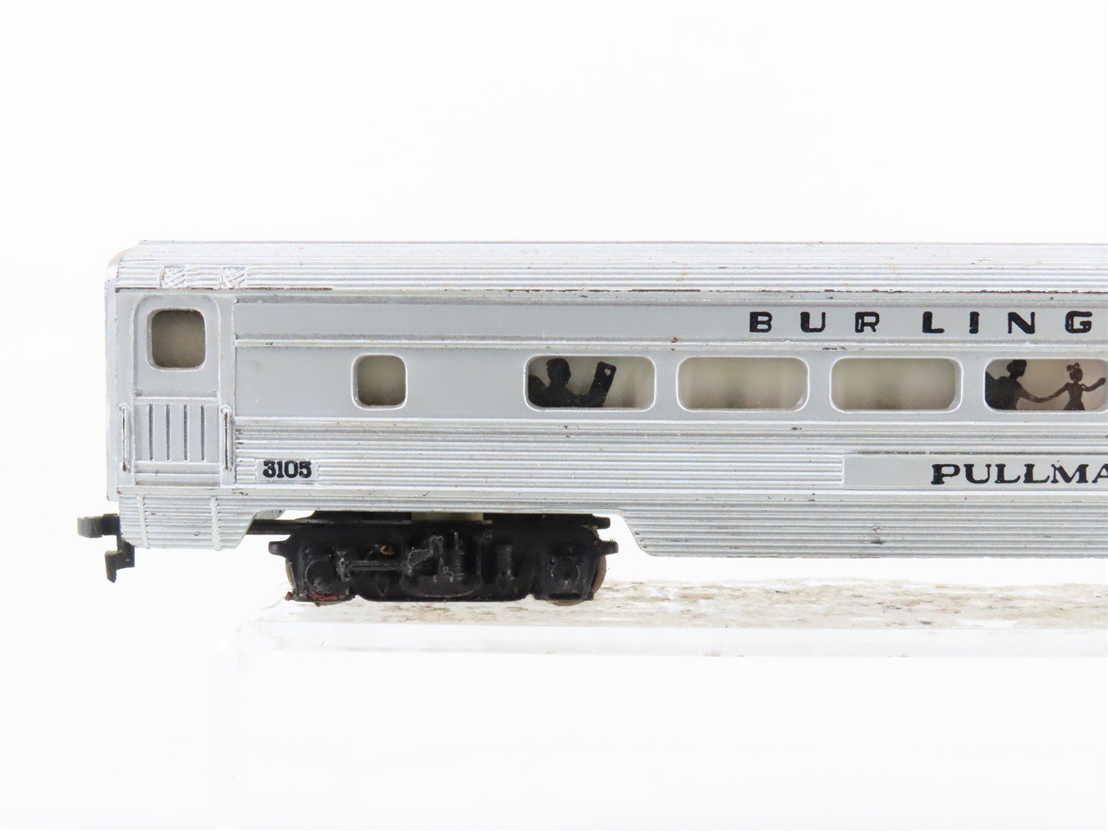 HO Scale Tyco CBQ Burlington Pullman Coach Passenger Car #3105