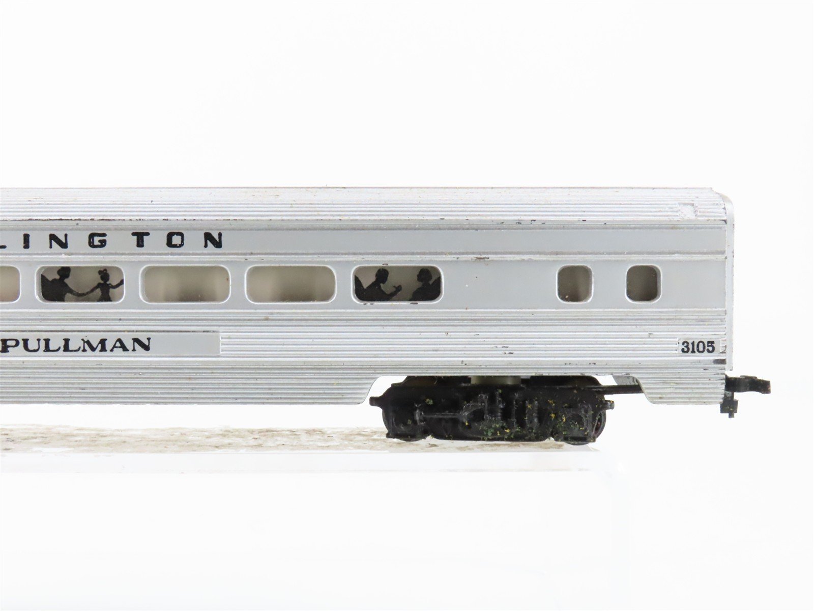 HO Scale Tyco CBQ Burlington Pullman Coach Passenger Car #3105