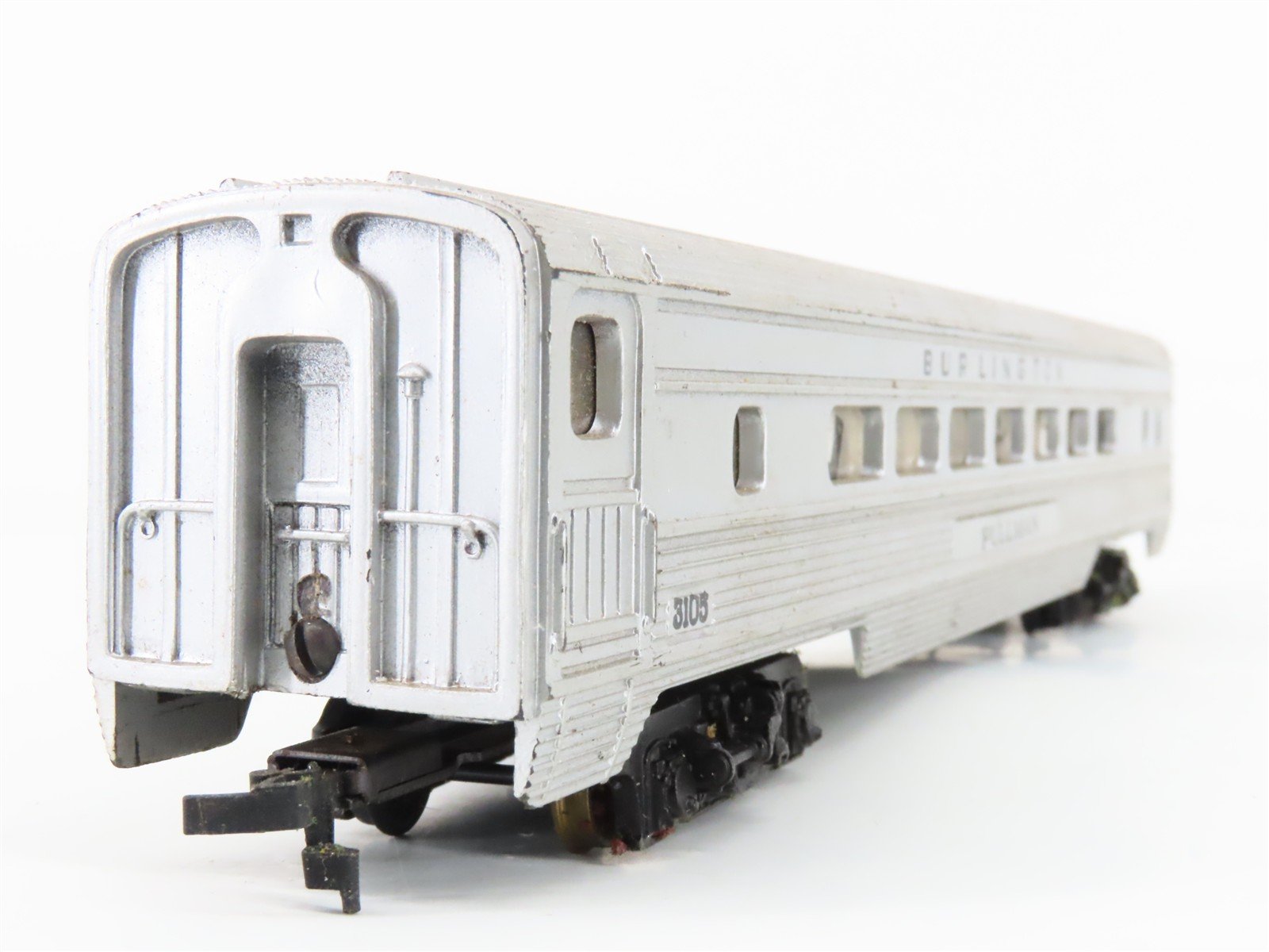 HO Scale Tyco CBQ Burlington Pullman Coach Passenger Car #3105