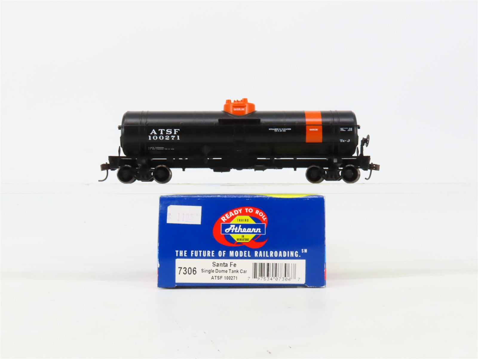 HO Scale Athearn 7306 ATSF Santa Fe Single Dome Tank Car 100271