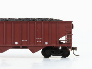HO Scale Athearn 5405 ATSF Santa Fe 34' 3-Bay Open Hopper #80000 wLoad