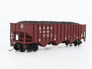 HO Scale Athearn 5405 ATSF Santa Fe 34' 3-Bay Open Hopper #80000 wLoad