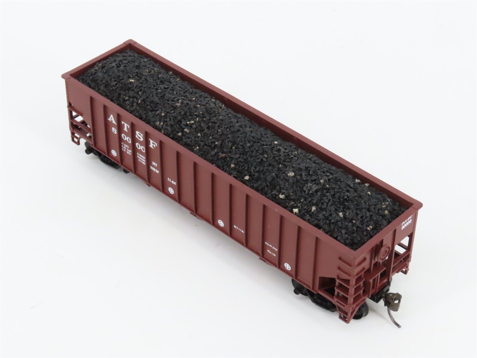 HO Scale Athearn 5405 ATSF Santa Fe 34' 3-Bay Open Hopper #80000 wLoad