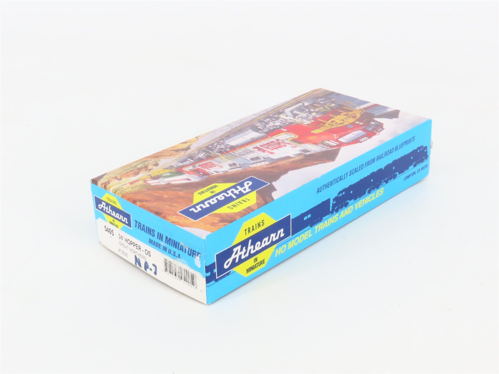 HO Scale Athearn 5405 ATSF Santa Fe 34' 3-Bay Open Hopper #80000 wLoad