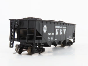 HO Scale Athearn 4444 N&W Norfolk & Western 34' 3-Bay Open Hopper #12988 wLoad