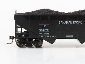 HO Scale Athearn CP Canadian Pacific 2-Bay Open Hopper #357177 w/Load
