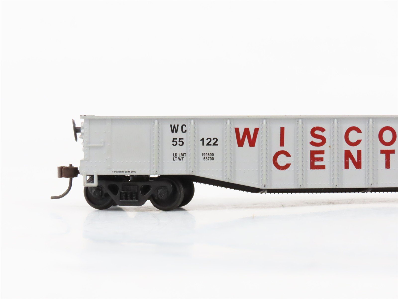 HO Scale Athearn 1747 WC Wisconsin Central 50' Gondola #55122