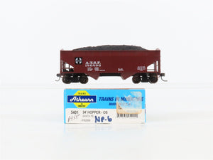 HO Scale Athearn ATSF Santa Fe 34' 2-Bay Hopper #180896 w/Coal Load