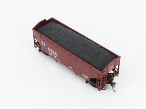 HO Scale Athearn ATSF Santa Fe 34' 2-Bay Hopper #180896 w/Coal Load