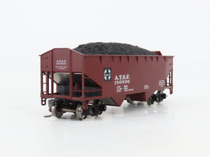 HO Scale Athearn ATSF Santa Fe 34' 2-Bay Hopper #180896 w/Coal Load