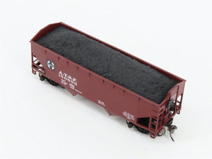 HO Scale Athearn ATSF Santa Fe 34' 2-Bay Hopper #180896 w/Coal Load