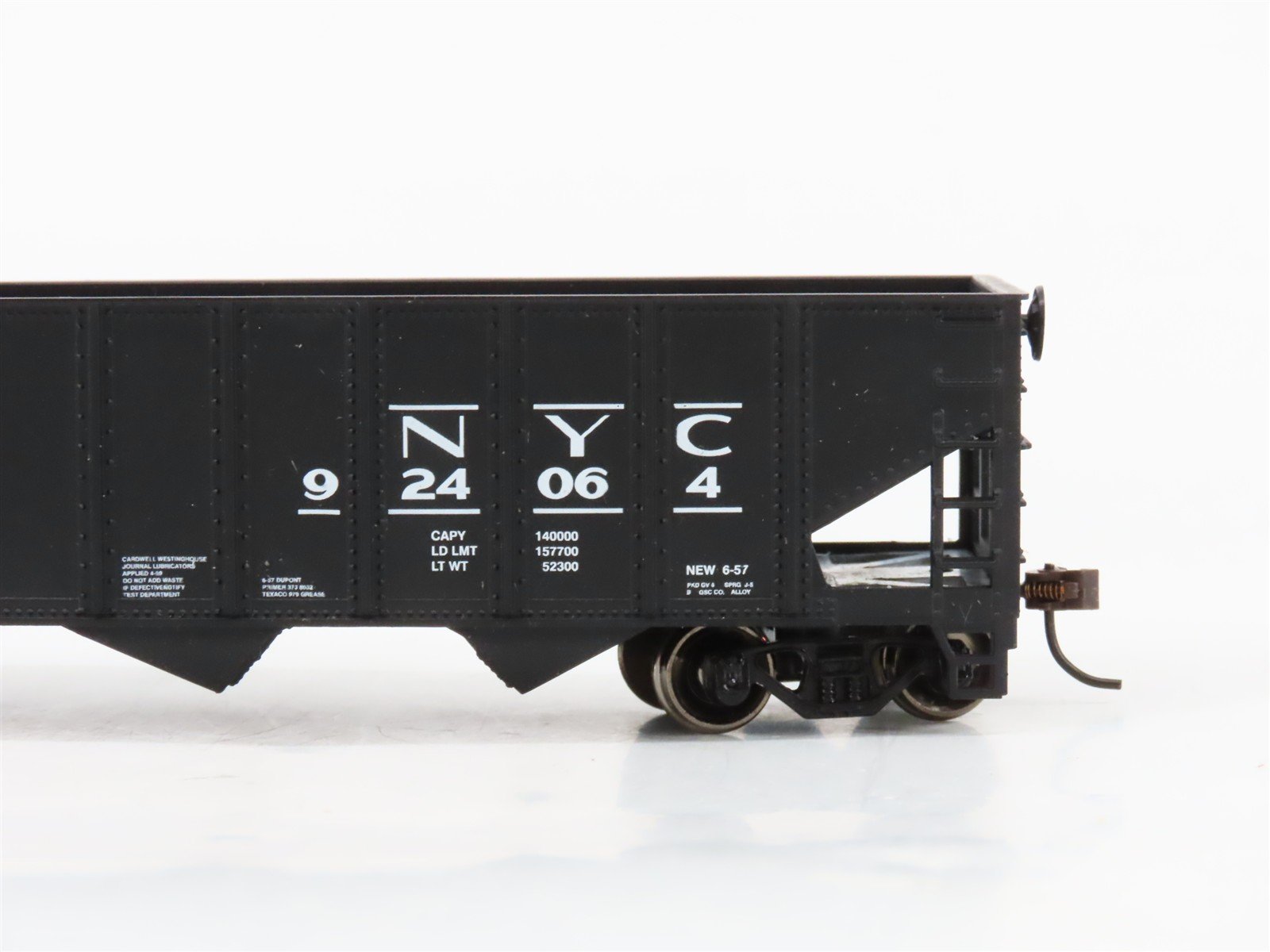 HO Scale Athearn 23317 NYC New York Central 40' 3-Bay Hopper #924064