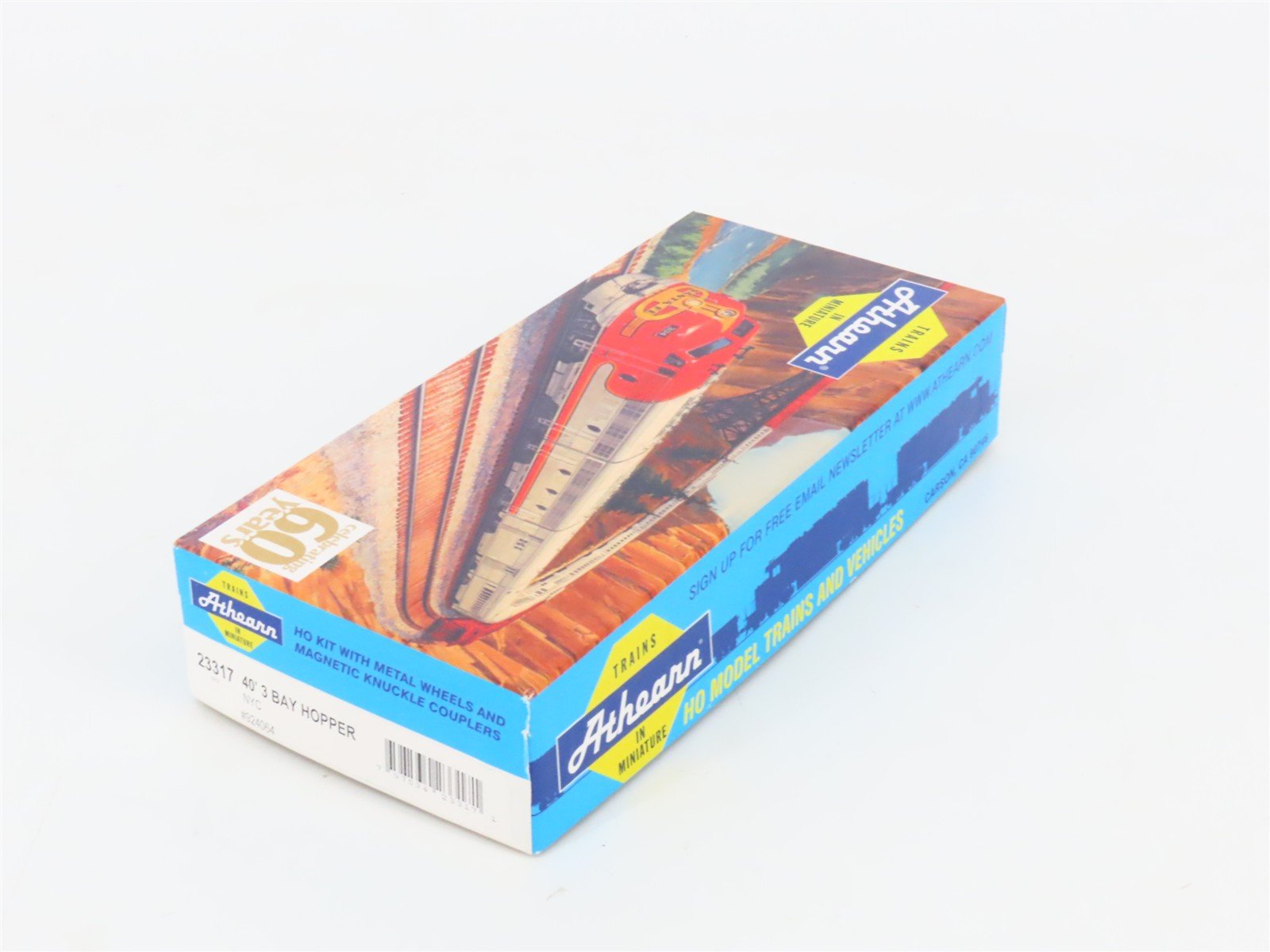 HO Scale Athearn 23317 NYC New York Central 40' 3-Bay Hopper #924064
